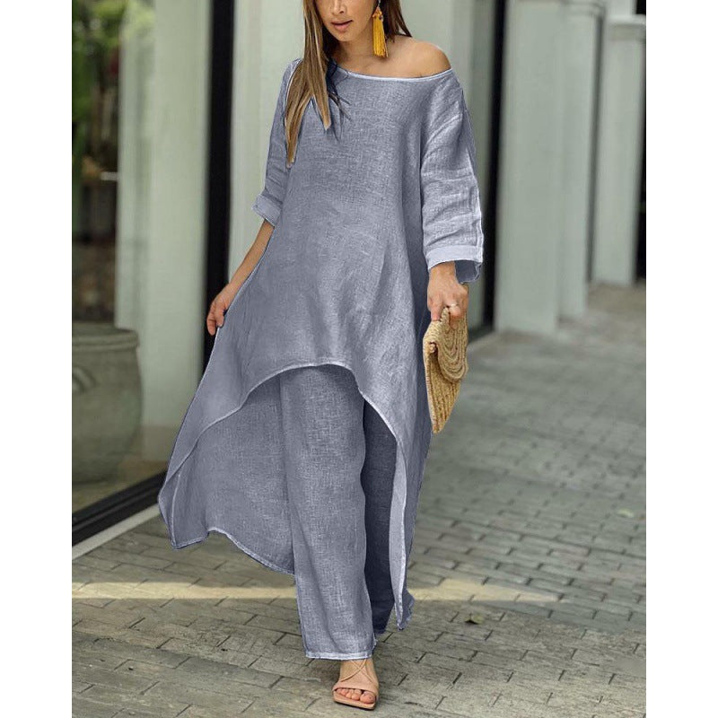 Modegeist Damen Sommerkleid: asymmetrischer Schnitt, lässiger Style