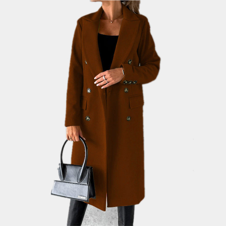 Damen Eleganter und zeitloser Trenchcoat mit doppelter Knopfleiste und praktischen Taschen ModeGeist