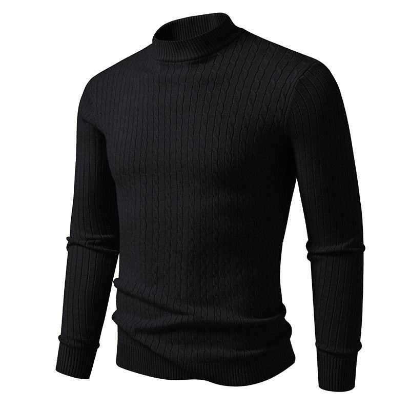 Herren Rollkragenpullover aus strukturiertem Strick ModeGeist