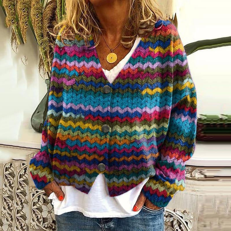 ModeGeist | Stilvolle Strickjacke mit Knöpfen