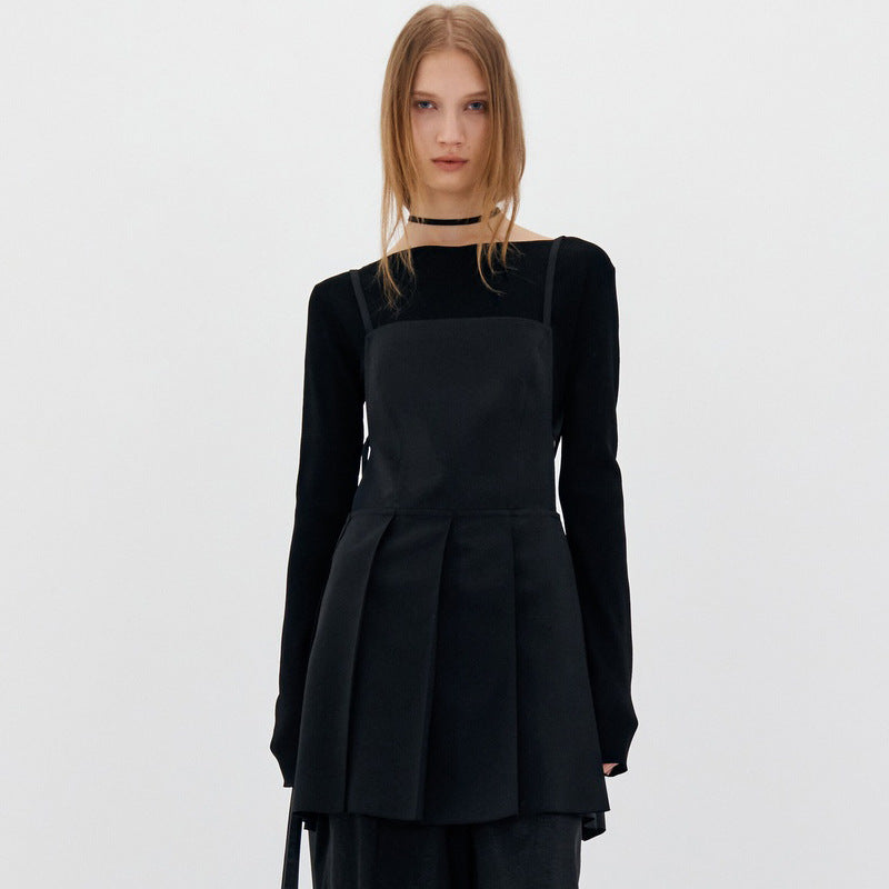 Elegantes Damen-Maxikleid mit Plissee-Detail MODEGEIST