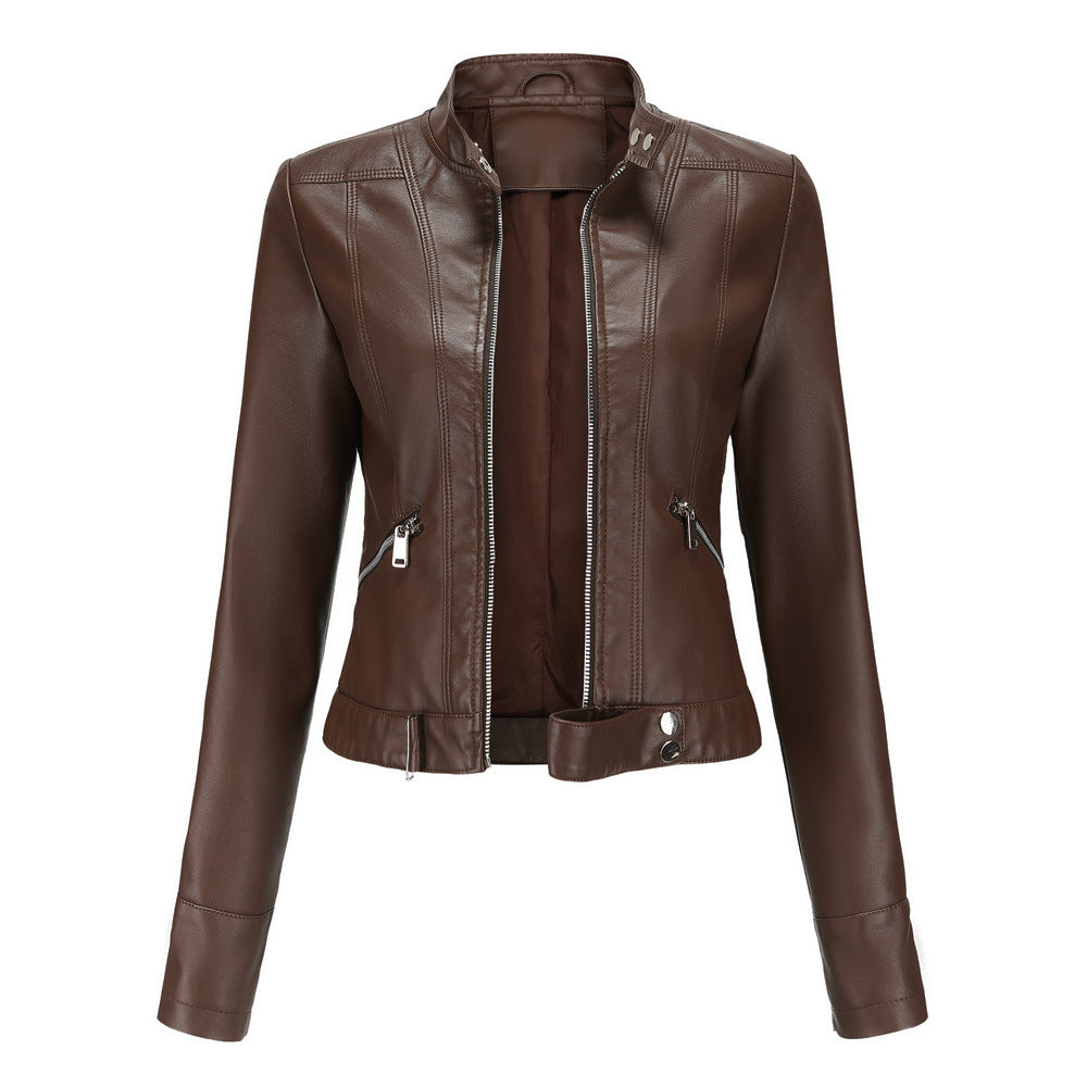 Damen Bikerjacke mit modernem Schnitt ModeGeist
