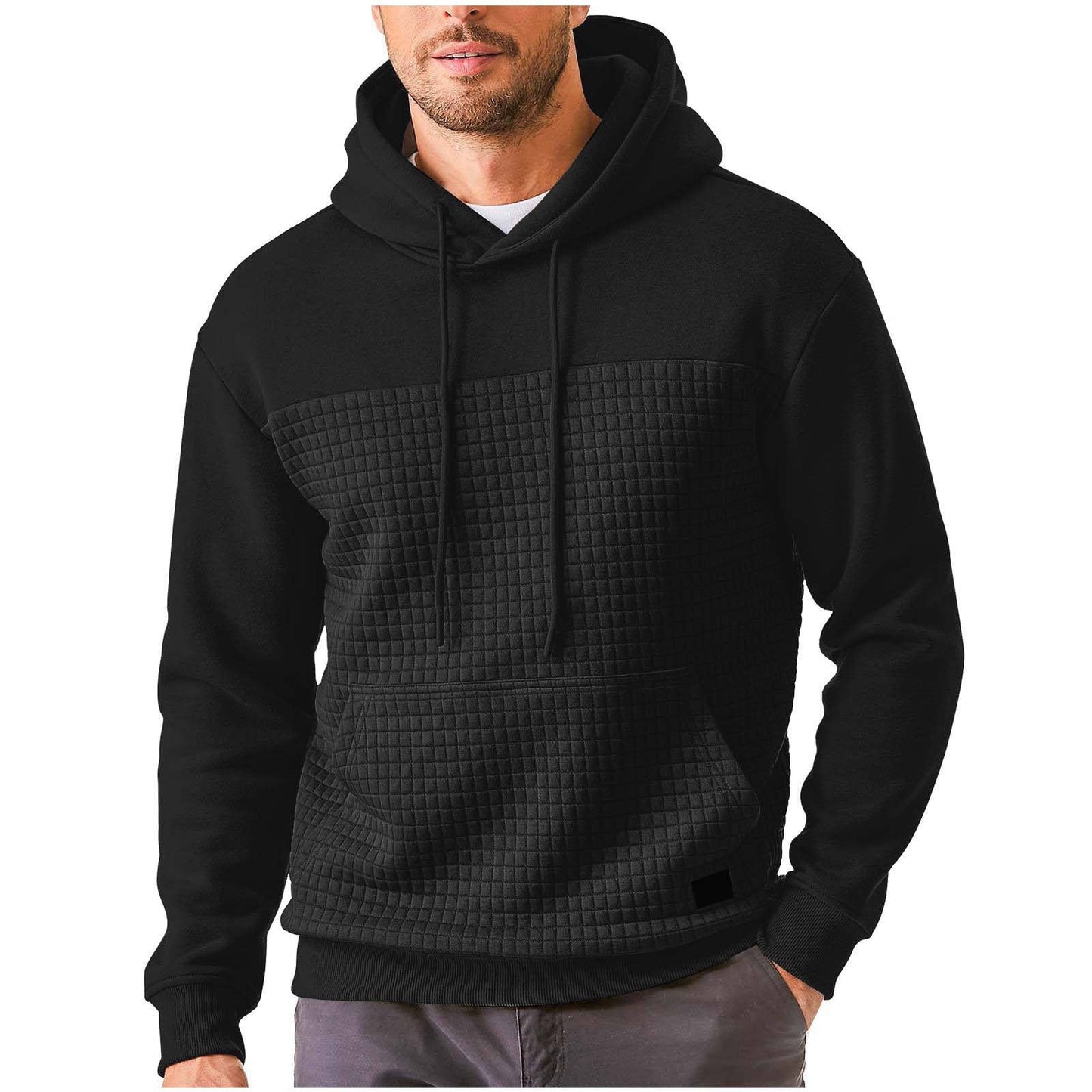 Herren Kapuzenpullover mit strukturiertem Obermaterial ModeGeist