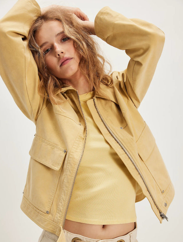 Damen Leichte Utility-Jacke ModeGeist