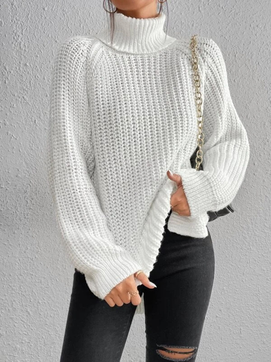 ModeGeist | Sexy Rollkragen-Strickpullover