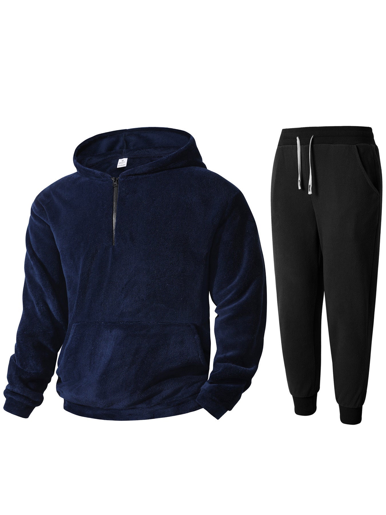 Herren kuscheliges Fleece-Hoodie und Jogginghose Set ModeGeist