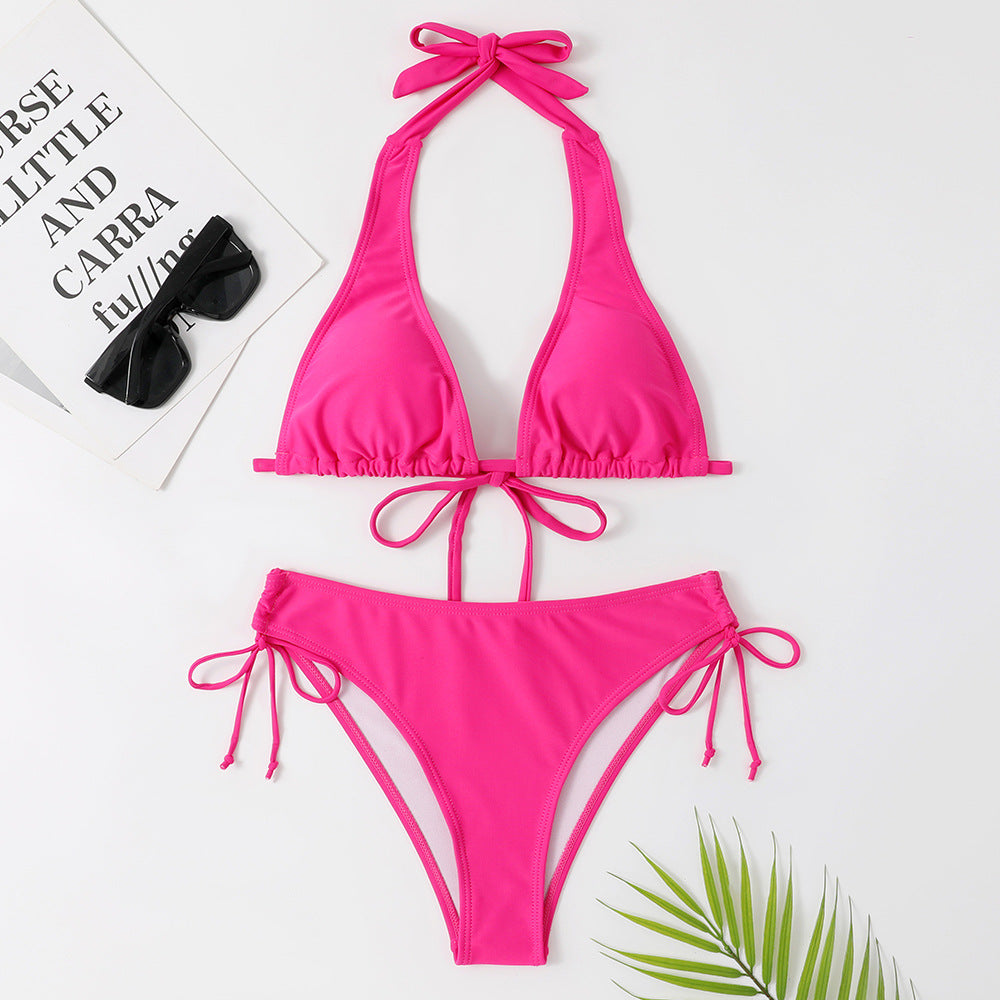 Bikini-Set für Damen: Dreieckiger Schnitt, verstellbare Träger, feminin, MODEGEIST