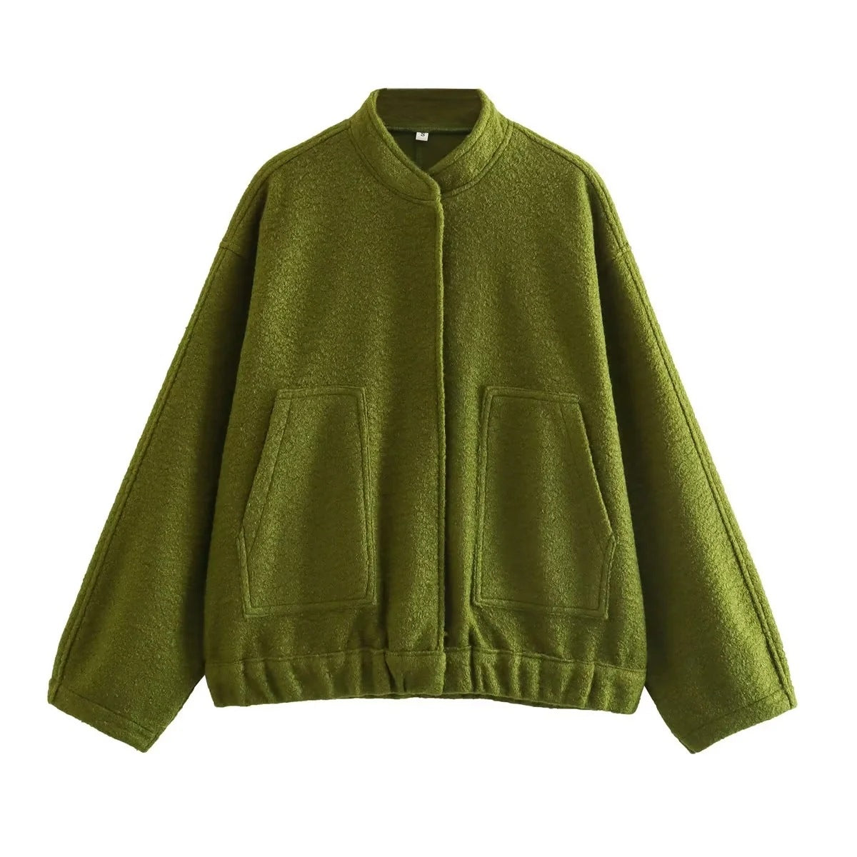 Damen Oversized Wolljacke im schlichten Design ModeGeist