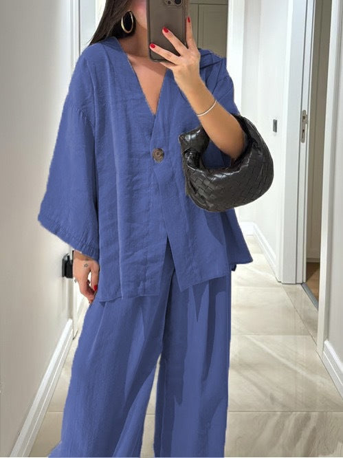 Modebewusster, lässiger Damen-Jumpsuit mit weitem Bein und elegantem Schnitt