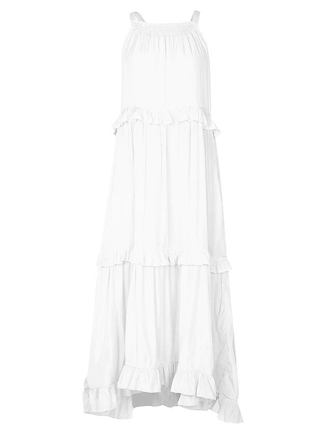 Boho Maxikleid für Damen, sommerlich mit Rüschen von MODEGEIST