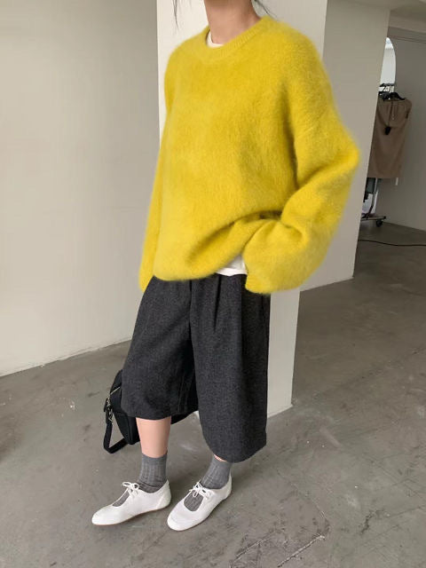 Damen kuscheliger Pullover mit Boxy-Schnitt ModeGeist