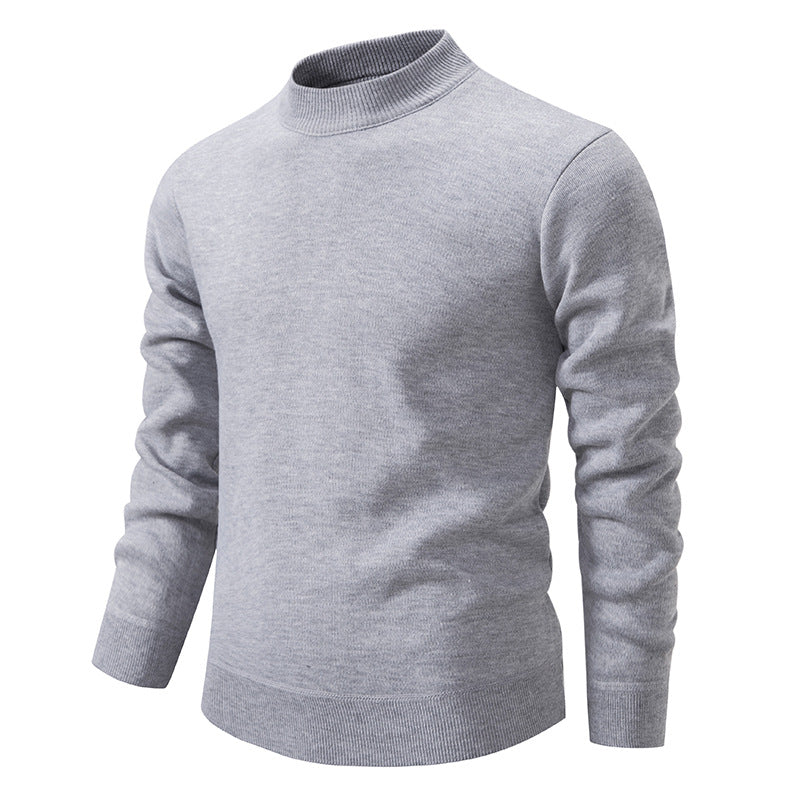 Herren Hochwertiger Strickpullover mit modernem Stehkragen ModeGeist