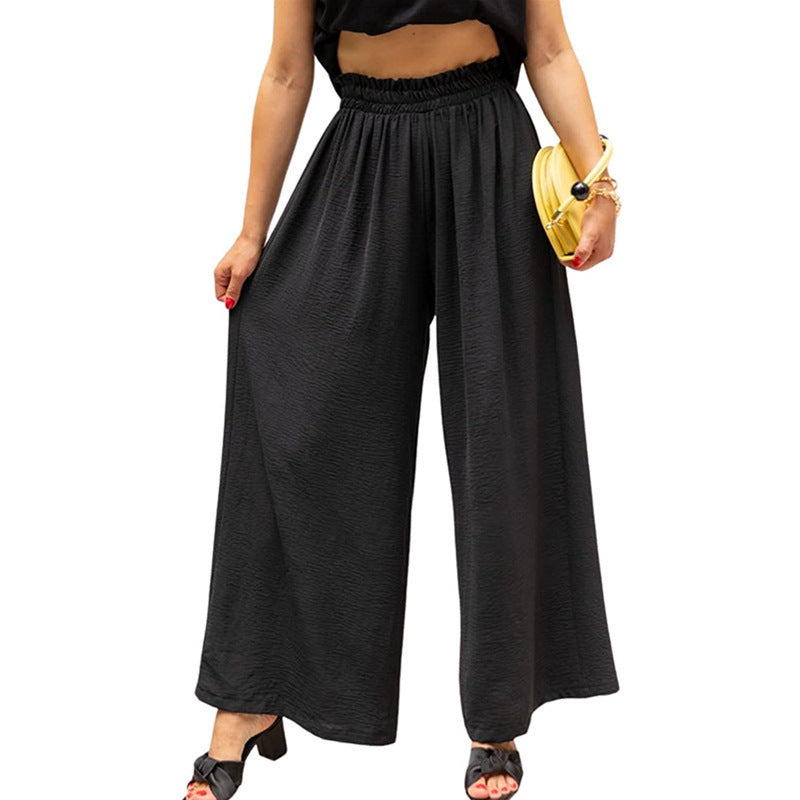Modegeists bequeme, elegante Damen-Sommerhose mit Gummizug