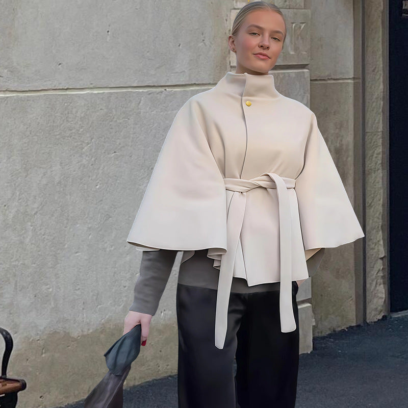 Damen elegante und vielseitige Cape-Jacke ModeGeist