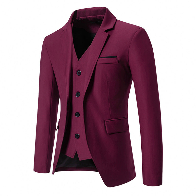 Herren elegant ausgestattetes Anzugset mit Blazer, Weste und Hose ModeGeist