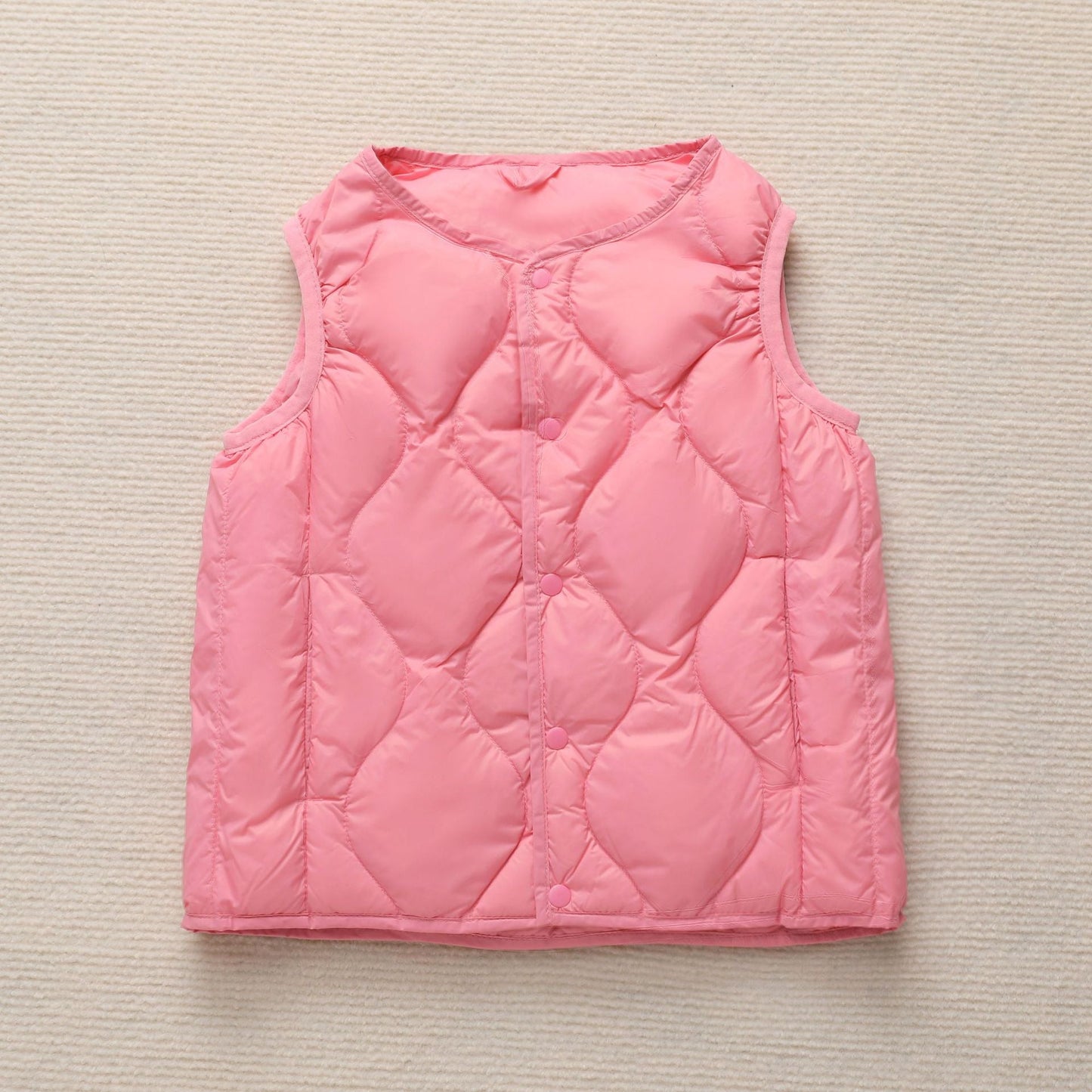 Damen Steppweste mit stylischem Quiltmuster und funktionalen Druckknöpfen ModeGeist
