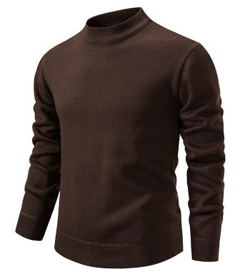 Herren Hochwertiger Strickpullover mit modernem Stehkragen ModeGeist