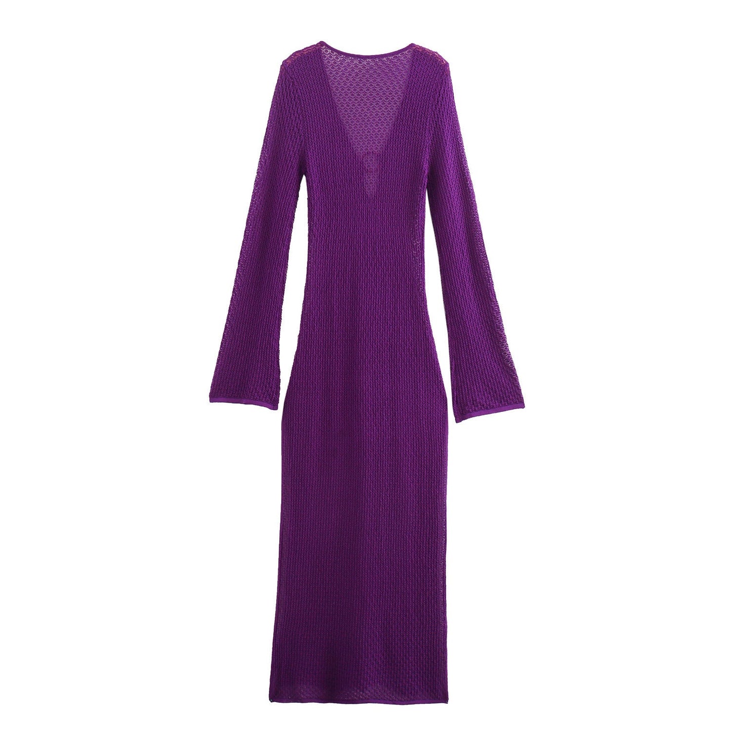 Long Waffle Knit Maxi Dress MODEGEIST
