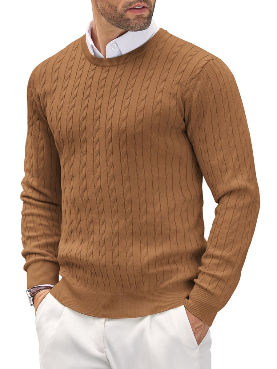 Herren Strickpullover mit Fischgratmuster ModeGeist