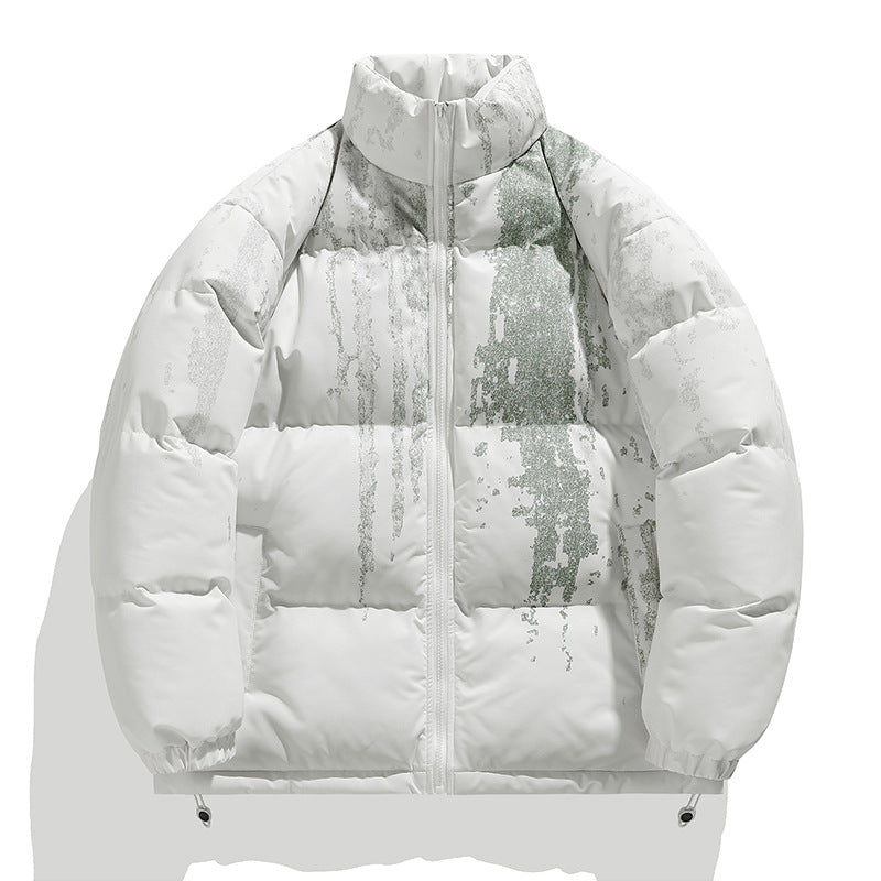 Damen Winterpufferjacke mit elastischen Bündchen und stylischem Design ModeGeist