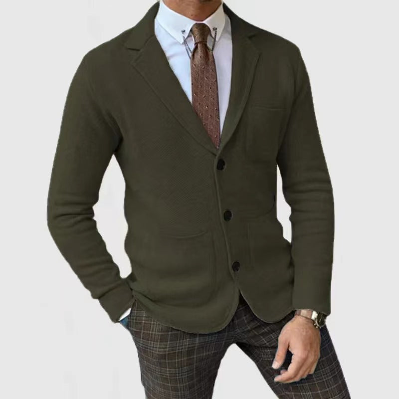 Herren stilvolle Strickjacke mit praktischen Taschen ModeGeist