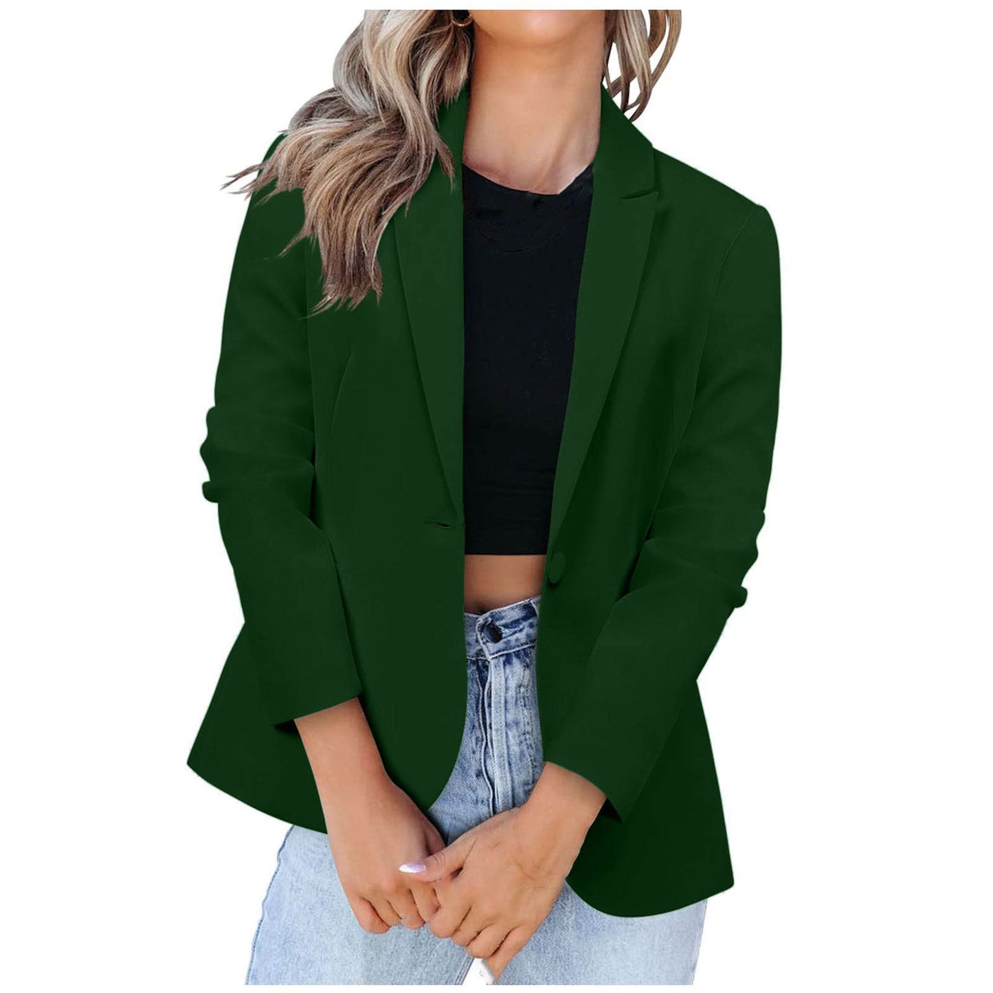 Damen Eleganter Blazer mit modernem Schnitt und praktischen Taschen ModeGeist