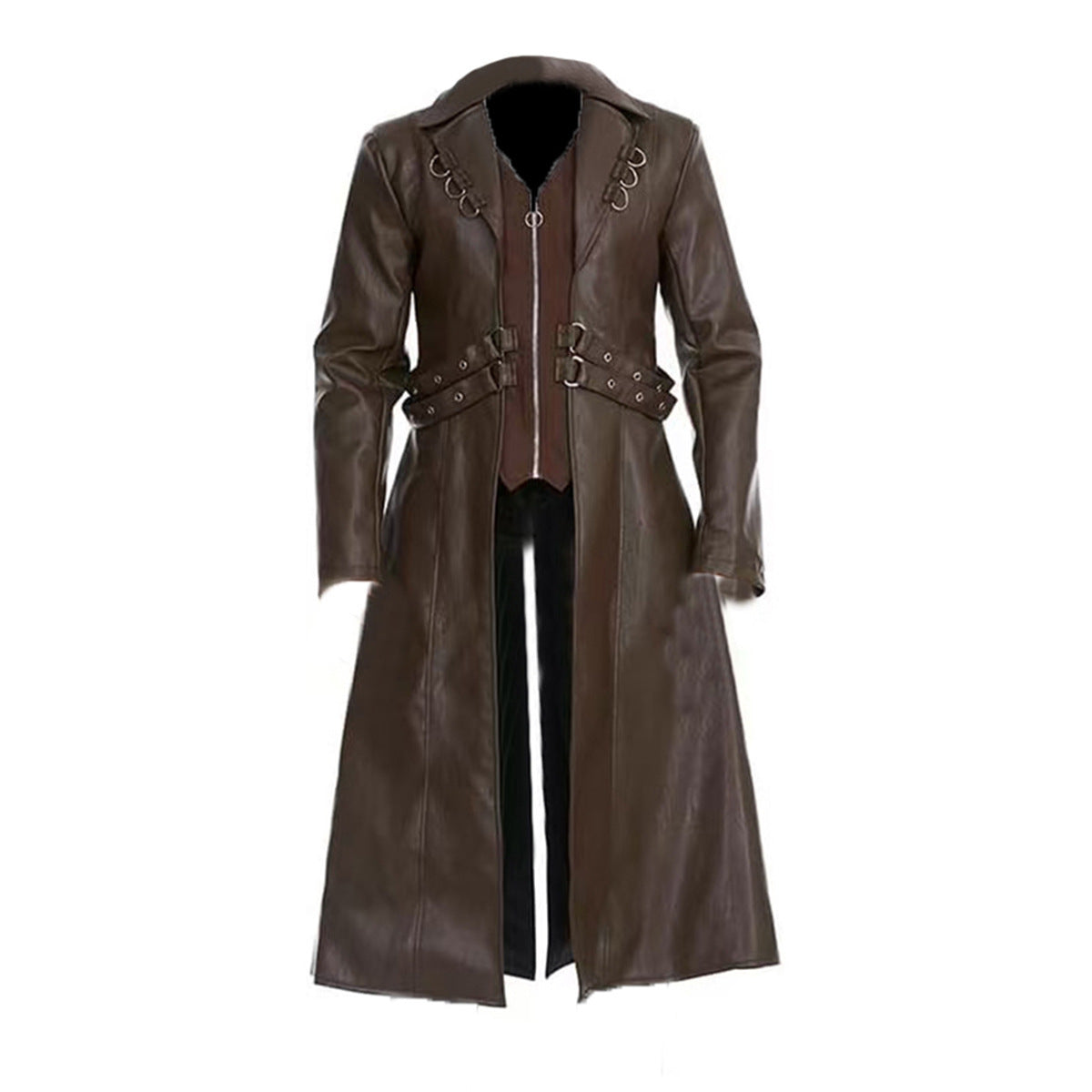 Damen elegante lange jacke mit gefüttertem Innenfutter ModeGeist