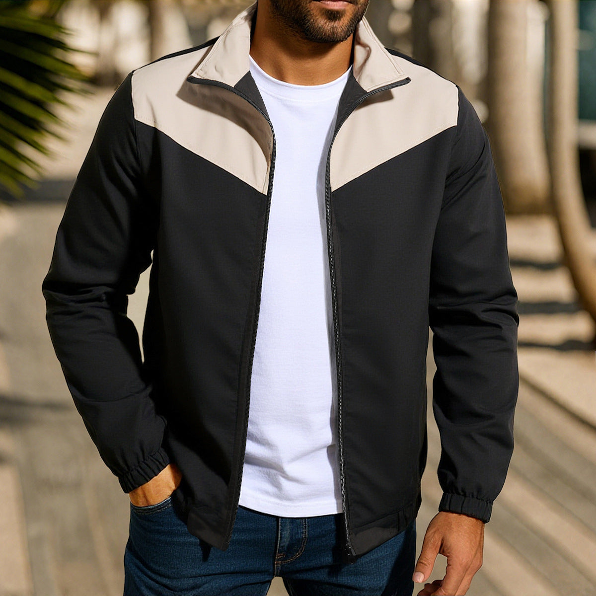 Herren sportliche Jacke mit modernem Schnitt ModeGeist