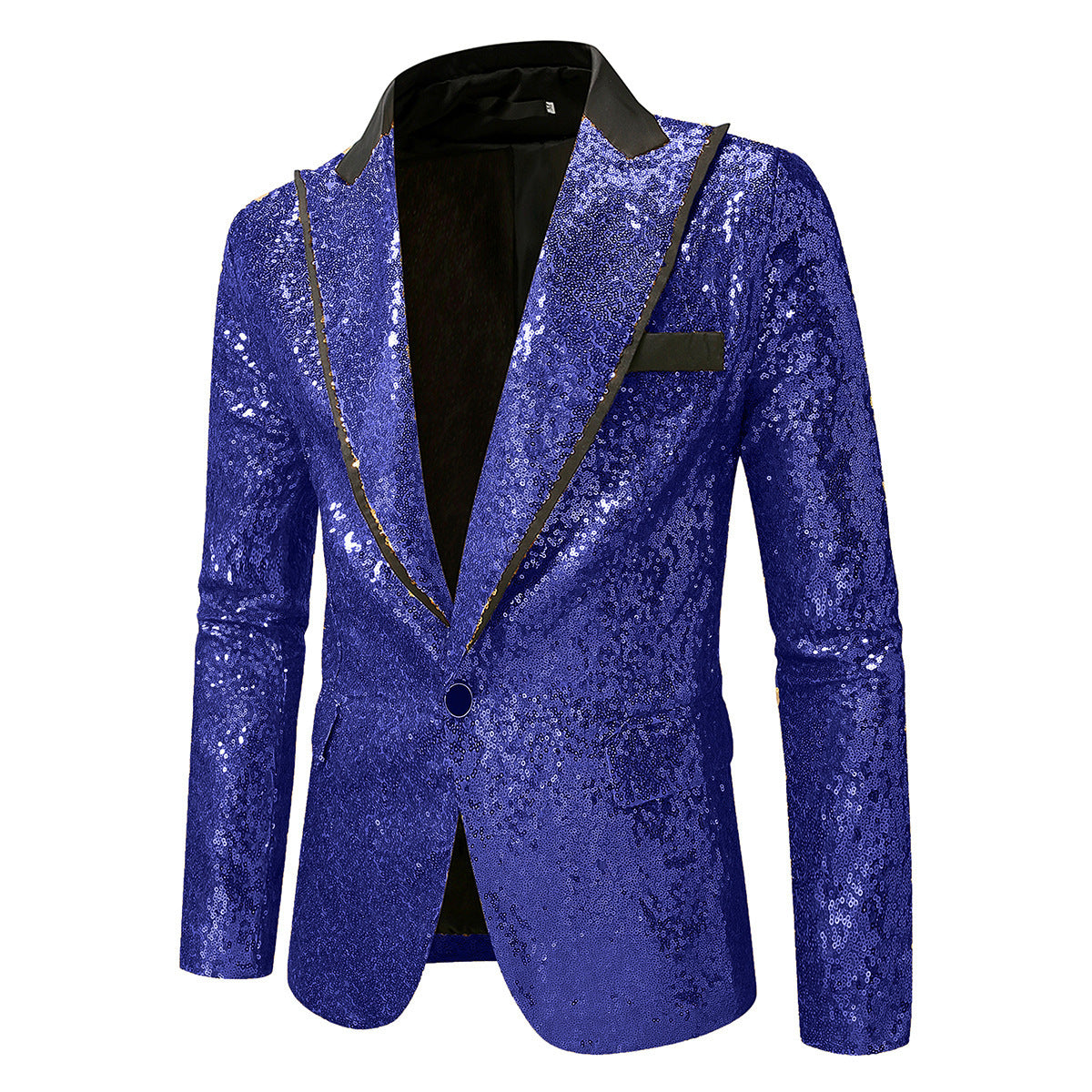 Herren Glitzernder Smokingblazer aus hochwertigem Satin ModeGeist