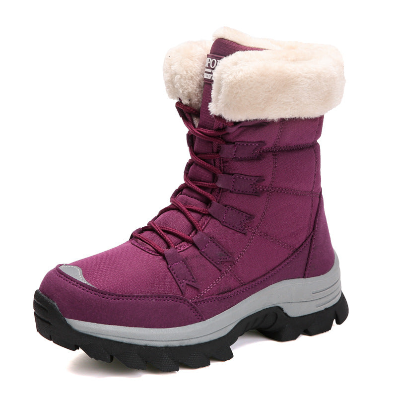 Damen Gefütterte Winterboots mit rutschfester Sohle und isolierendem Futter ModeGeist