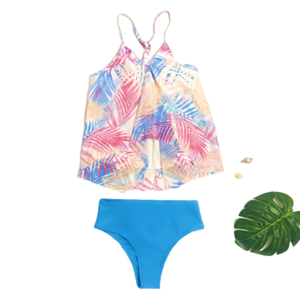 Tankini-Set für Damen mit luftigem Top und hoch geschnittenem Hose, MODEGEIST