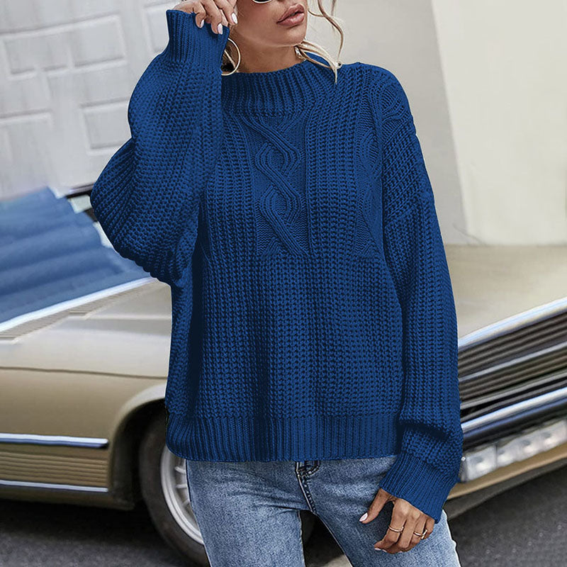 ModeGeist | Kabelstrickpullover Acryl Komfortabel, Klassisch
