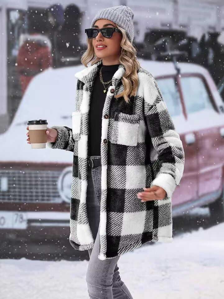 Damen Flanell-Winterjacke ModeGeist
