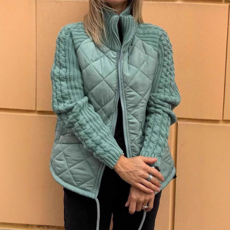 Damen Steppjacke mit Wolldetails ModeGeist