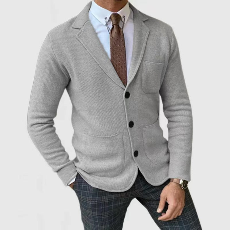 Herren stilvolle Strickjacke mit praktischen Taschen ModeGeist