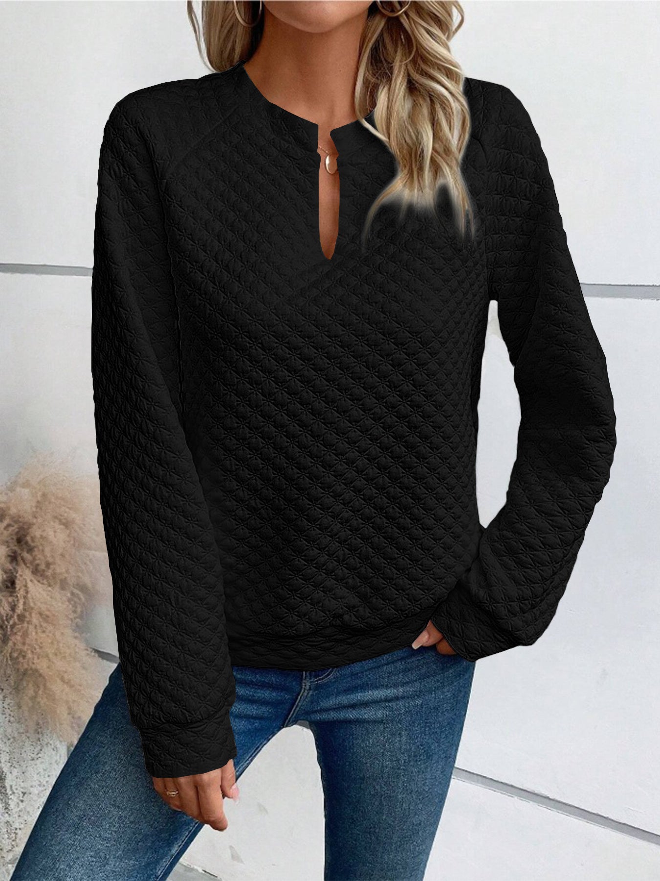 Damen Quilted Pullover ModeGeist