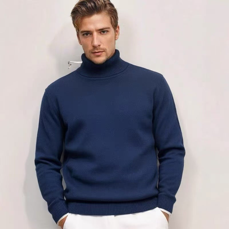 Herren Rollkragenpullover aus feinem Strick ModeGeist