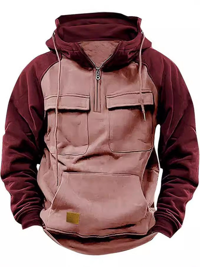 Herren funktionale Kapuzenjacke mit praktischen Taschen ModeGeist