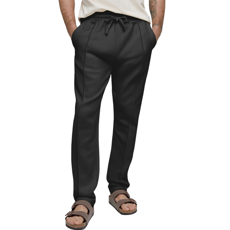 Herren sportliche Freizeithose mit elastischem Bund und seitlichen Eingrifftaschen ModeGeist
