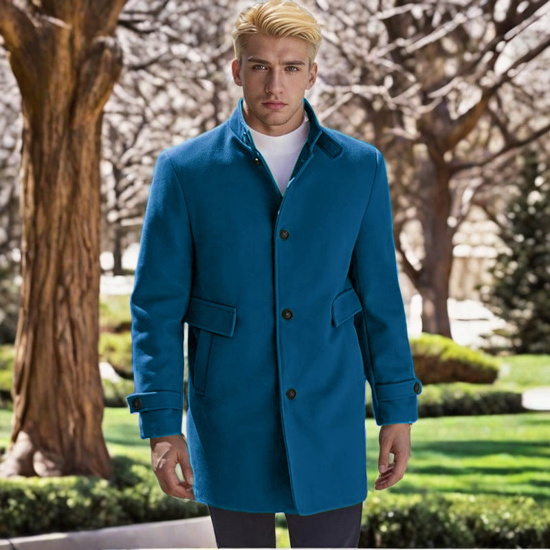 Herren eleganter, taillierter Wollmantel ModeGeist