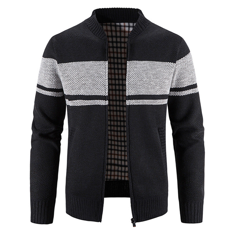 Herren modische Strickjacke mit strukturiertem Design ModeGeist