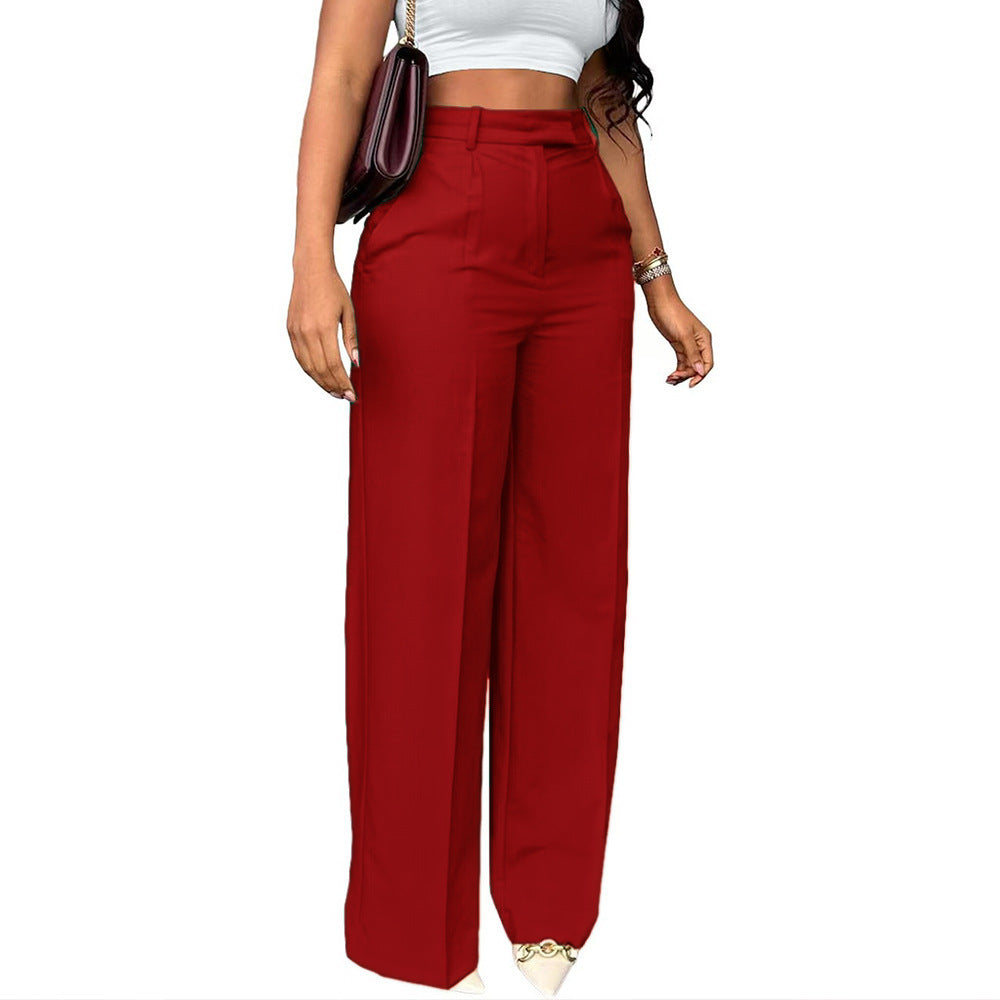 Elegante, stylische Damen Bundfaltenhose mit hoher Taille von MODEGEIST