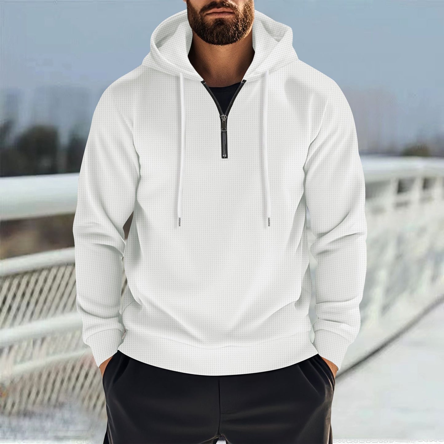 Herren Funktionspullover mit praktischem Reißverschluss und sportlichem Design ModeGeist