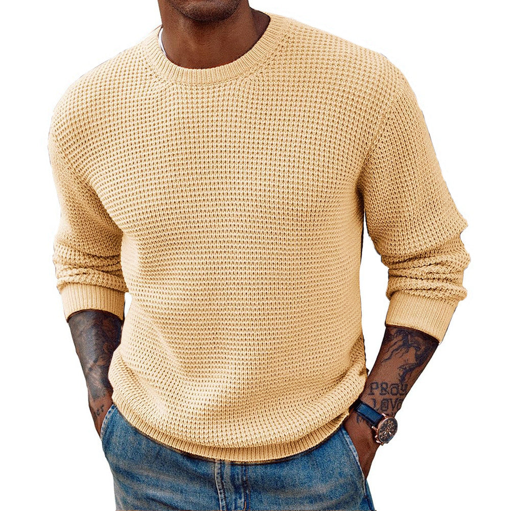 Herren Großer Strickpullover mit strukturiertem Gewebe ModeGeist