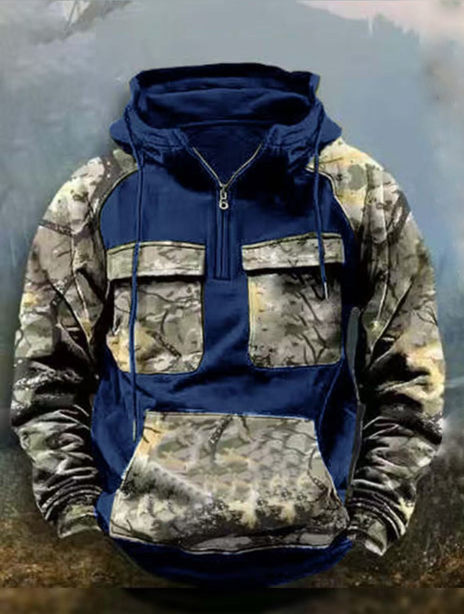 Herren Camouflage Funktionskapuzenpullover ModeGeist