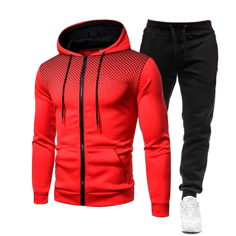 Herren Hoodie- und Jogginghose Set mit atmungsaktivem Design ModeGeist