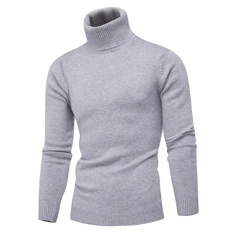 Herren Strickpullover mit hohem Kragen ModeGeist