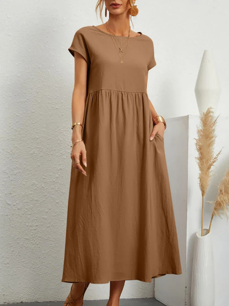 Damen Maxikleid aus leichtem, luftdurchlässigem Stoff ModeGeist