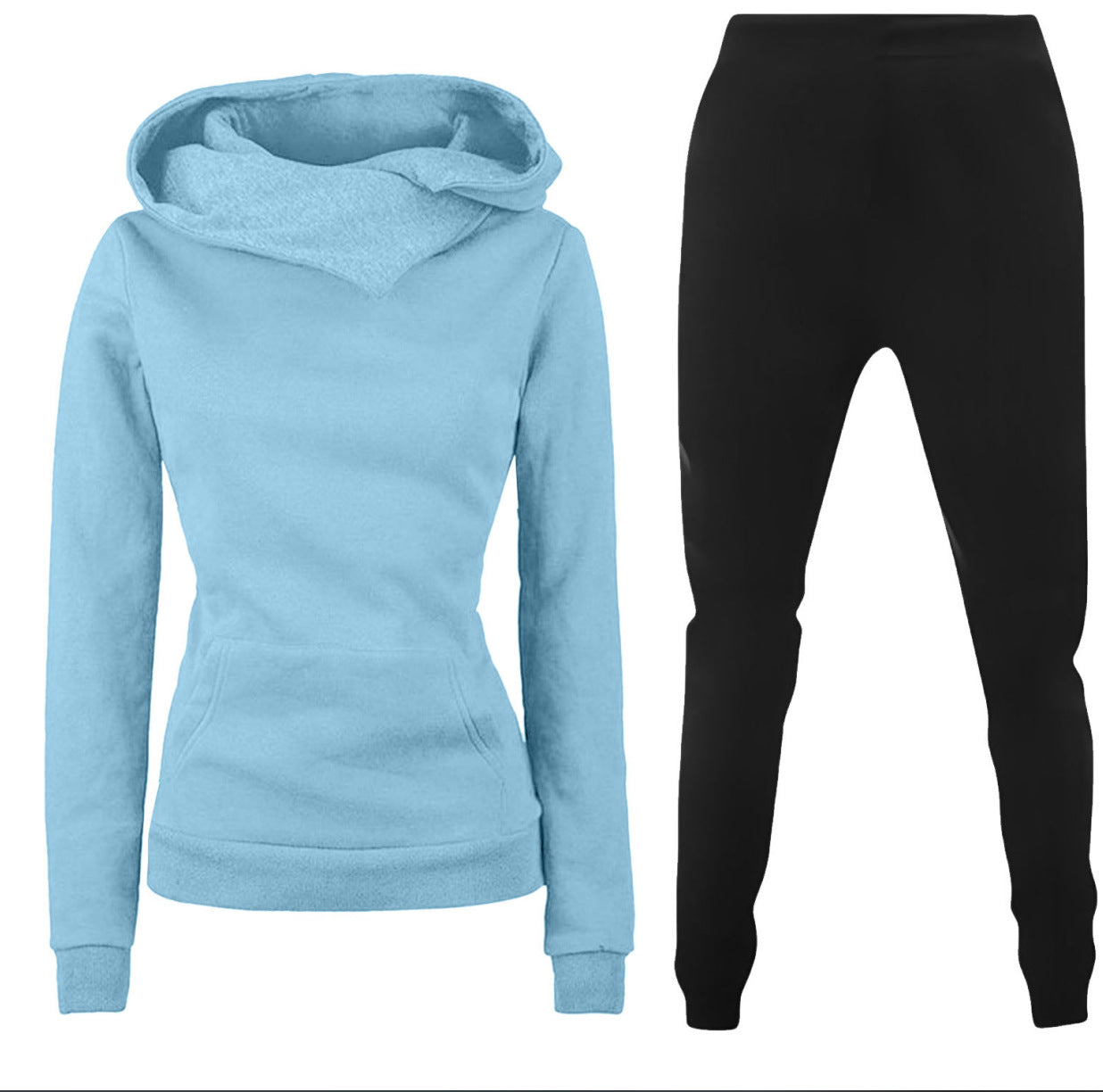 Damen Kapuzenpullover und Sporthose Kombination ModeGeist
