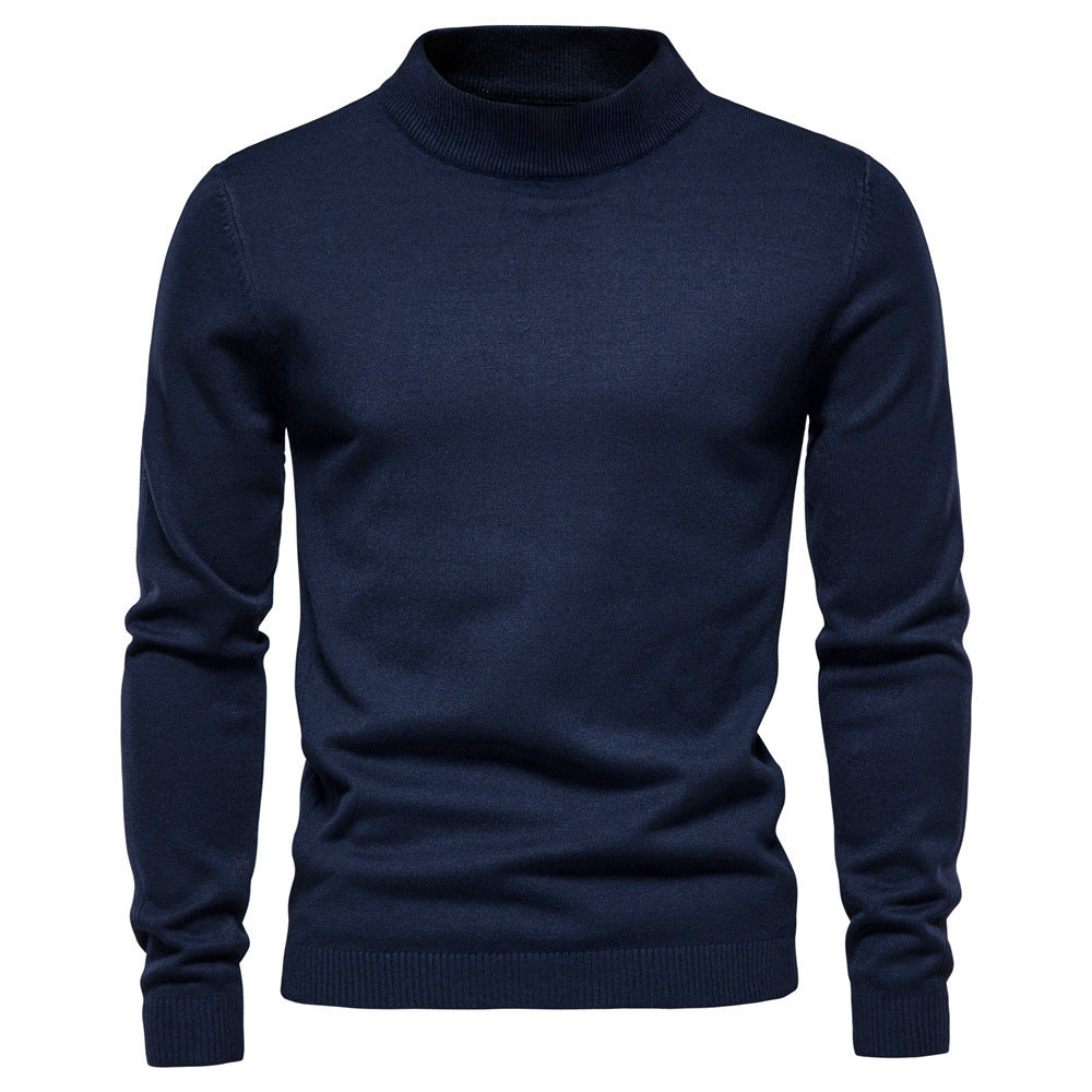 Herren eleganter Rollkragenpullover aus feiner Wolle ModeGeist